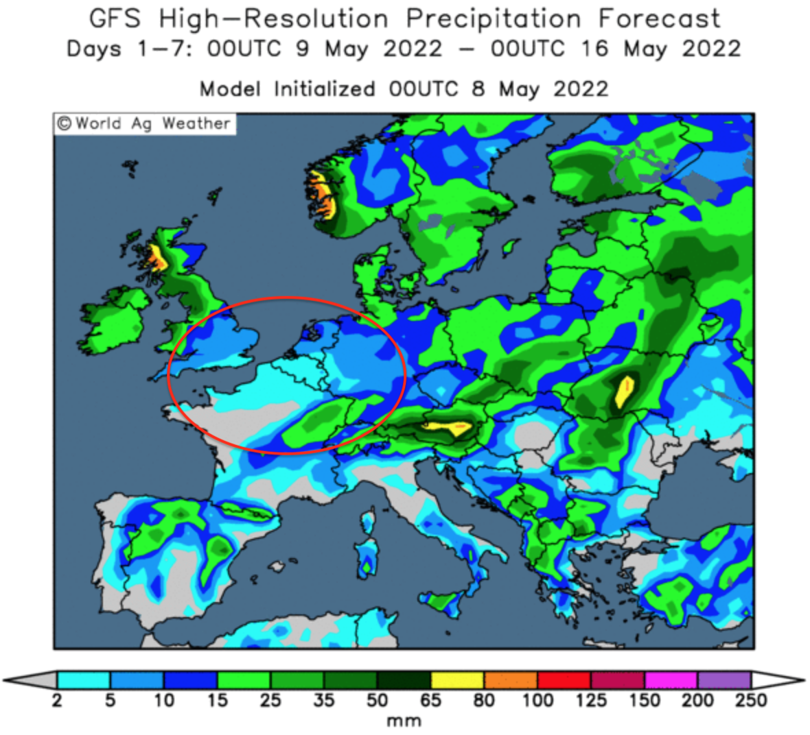ODA Market Alert: Yields at risk – higher temperatures and rain deficit for UK, France & Germany.