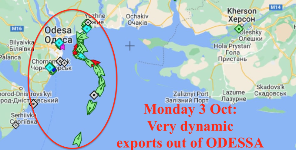 ODA Market Alert: Russia 🇷🇺 and Ukraine 🇺🇦 exported 6MT of wheat in September.